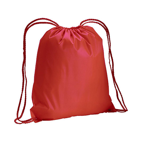 210t polyester backpack with drawstring closure and reinforced corners 1