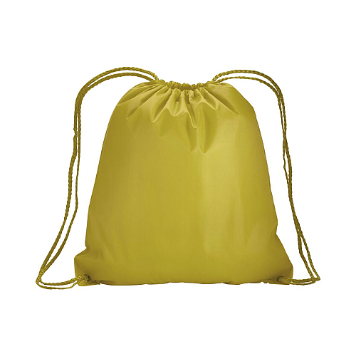 210t polyester backpack with drawstring closure and reinforced corners 2