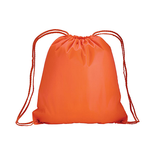 210t polyester backpack with drawstring closure and reinforced corners 2