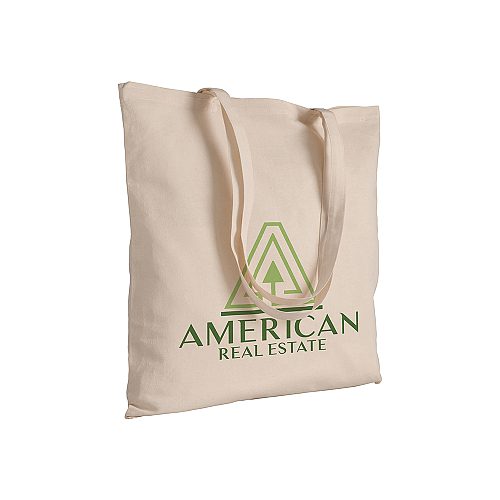 280 g/m2 canvas shopping bag, long handles, natural color 4