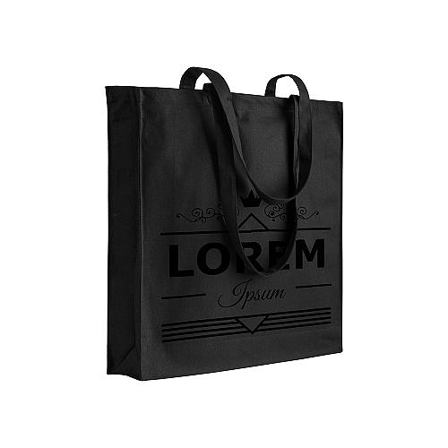 280 g/m2 canvas shopping bag, long handles and gusset 4