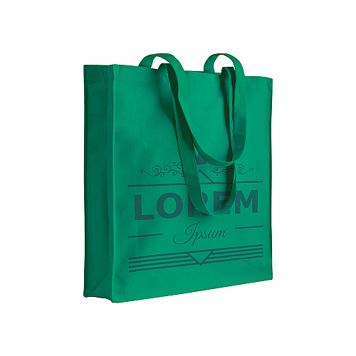 280 g/m2 canvas shopping bag, long handles and gusset 4