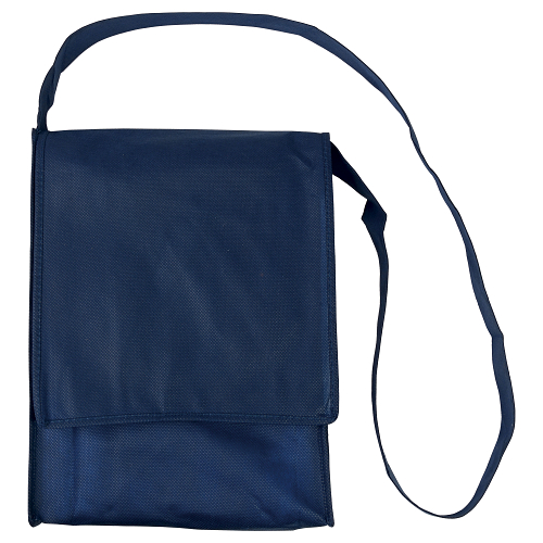 Stitched 80 g/m2 non-woven fabric haversack shoulder bag with gusset 2