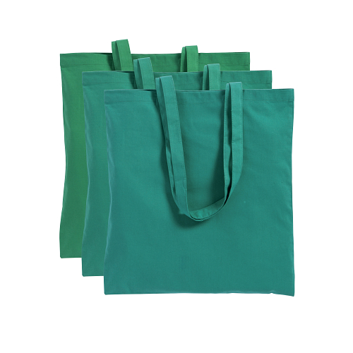 220 g/m2 cotton shopping bag, long handles - different shades within the same batch 2