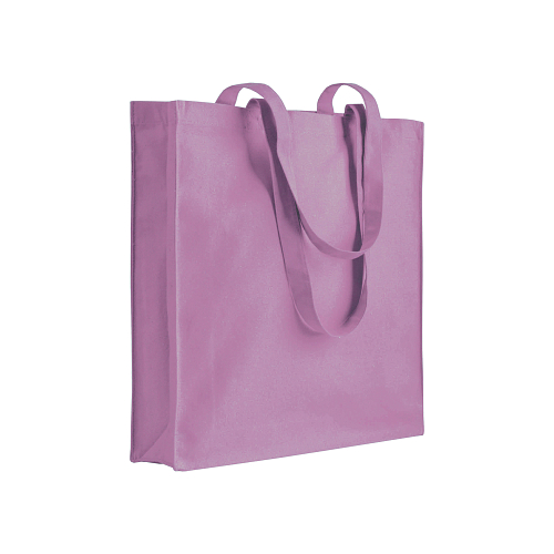 220 g/m2 cotton shopping bag, long handles and gusset 1