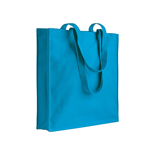 220 g/m2 cotton shopping bag, long handles and gusset 1