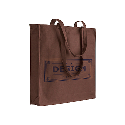 220 g/m2 cotton shopping bag, long handles and gusset 4