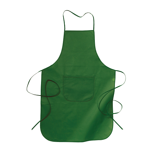 Non-woven fabric (80 g/m2) long cooking apron with front pocket, 60 x 90 cm 1