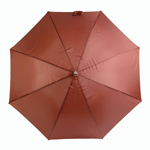 Solid-colour automatic umbrella with aluminium shaft, ferrule and curved handle 2