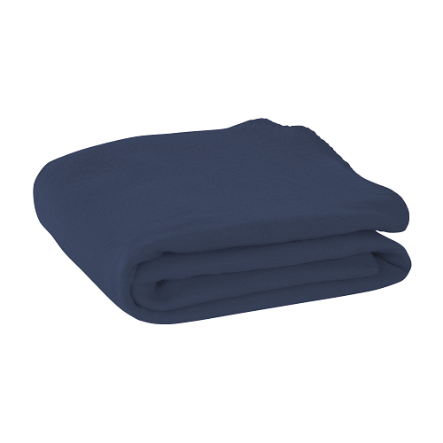 Fleece blanket 190 gr, rolled with customisable nylon straps 2