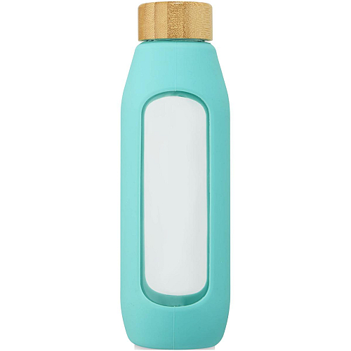 Tidan 600 ml borosilicate glass bottle with silicone grip 2