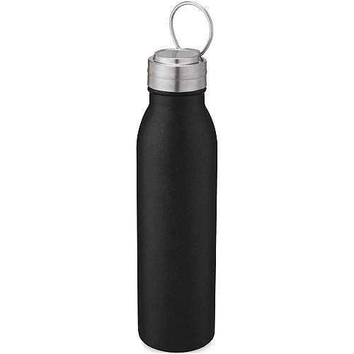 Harper 700 ml stainless steel water bottle with metal loop 1