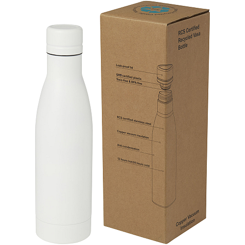 Vasa 500 ml RCS certified recycled stainless steel copper vacuum insulated bottle 1