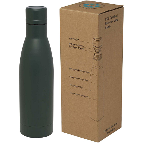 Vasa 500 ml RCS certified recycled stainless steel copper vacuum insulated bottle 1