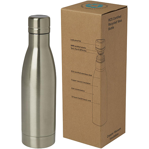 Vasa 500 ml RCS certified recycled stainless steel copper vacuum insulated bottle 1