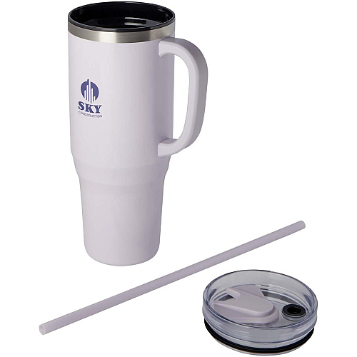 Melbourne 1200 ml RCS certified insulated tumbler with straw 2