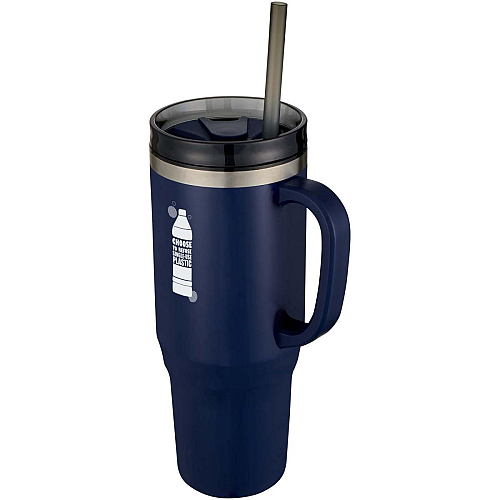 Melbourne 1200 ml RCS certified insulated tumbler with straw 2