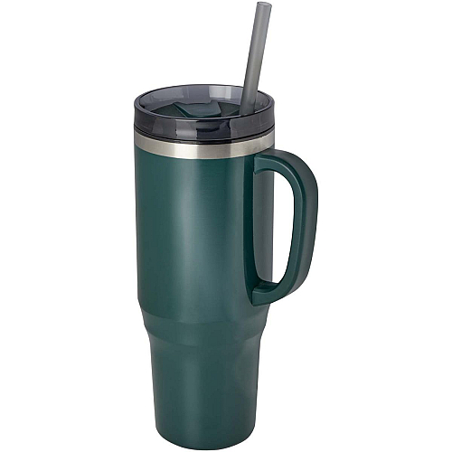 Melbourne 1200 ml RCS certified insulated tumbler with straw 1