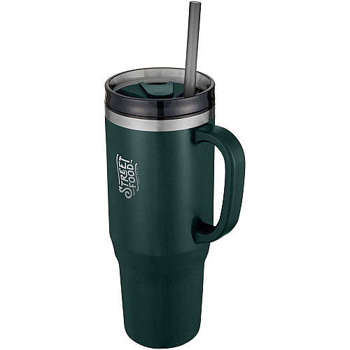 Melbourne 1200 ml RCS certified insulated tumbler with straw 3