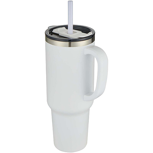 Sydney 1200 ml double wall RCS certified copper vacuum insulated tumbler with straw 1
