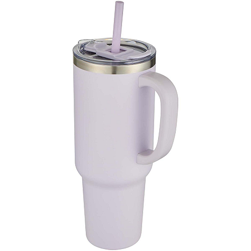 Sydney 1200 ml double wall RCS certified copper vacuum insulated tumbler with straw 1