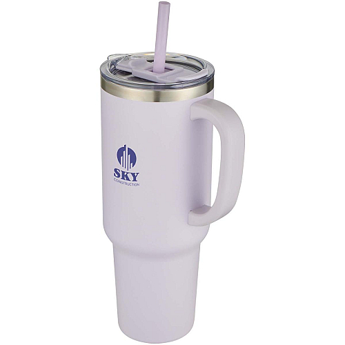 Sydney 1200 ml double wall RCS certified copper vacuum insulated tumbler with straw 2