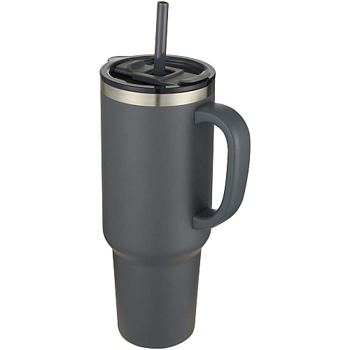 Sydney 1200 ml double wall RCS certified copper vacuum insulated tumbler with straw 1