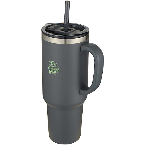Sydney 1200 ml double wall RCS certified copper vacuum insulated tumbler with straw 2