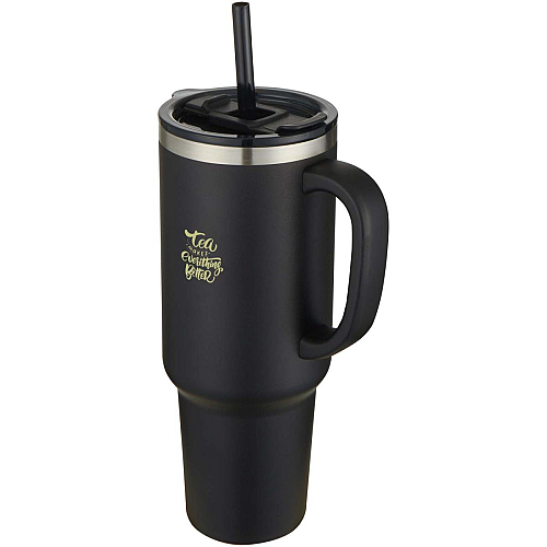 Sydney 1200 ml double wall RCS certified copper vacuum insulated tumbler with straw 2