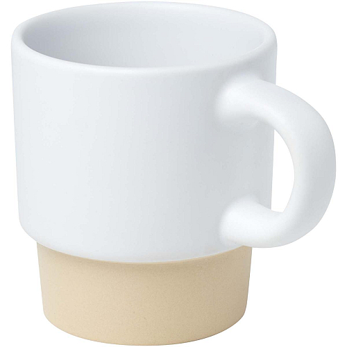 Olympia 130 ml stackable expresso cup with clay bottom 1