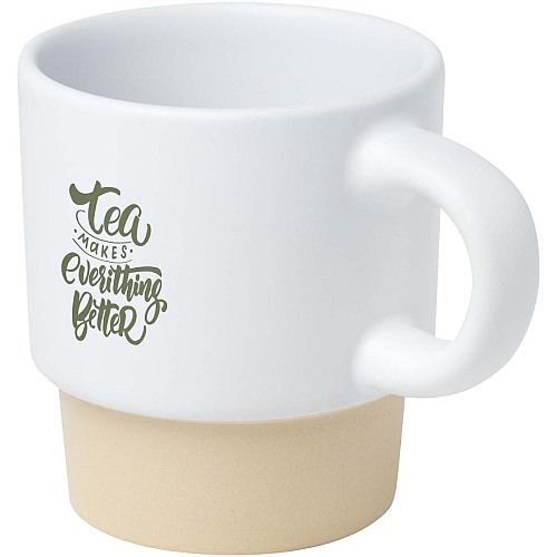 Olympia 130 ml stackable expresso cup with clay bottom 2