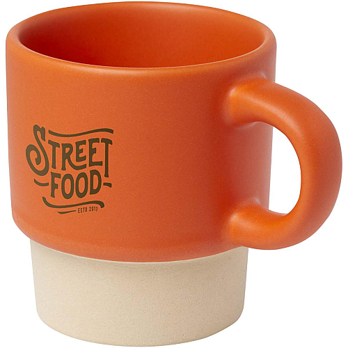 Olympia 130 ml stackable expresso cup with clay bottom 2