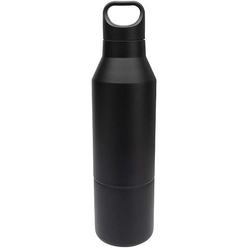Odessy 600 ml RCS certified recycled stainless steel insulated bottle with 300 ml cup 4