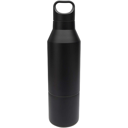 Odessy 600 ml RCS certified recycled stainless steel insulated bottle with 300 ml cup 3