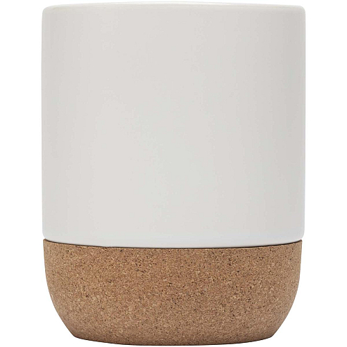 Billie 300 ml ceramic mug with cork details and matt finish 3