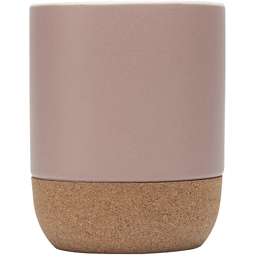 Billie 300 ml ceramic mug with cork details and matt finish 3