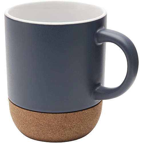 Billie 300 ml ceramic mug with cork details and matt finish 1