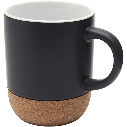 Billie 300 ml ceramic mug with cork details and matt finish 1