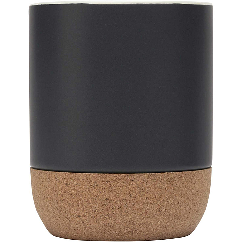 Billie 300 ml ceramic mug with cork details and matt finish 3