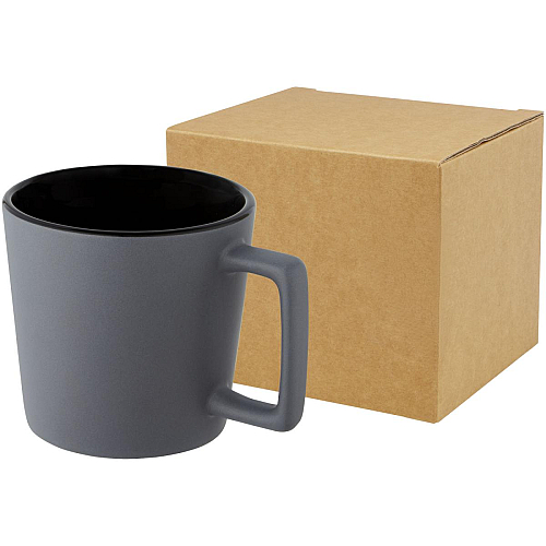 Cali 370 ml ceramic mug with matt finish 1
