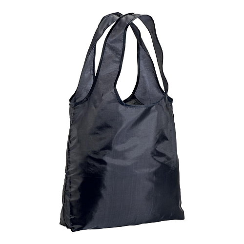 190t polyester foldable shopping bag with gusset and long handles 1