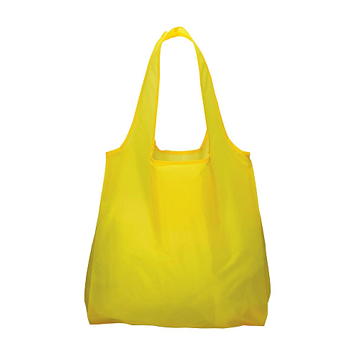 190t polyester foldable shopping bag with gusset and long handles 2