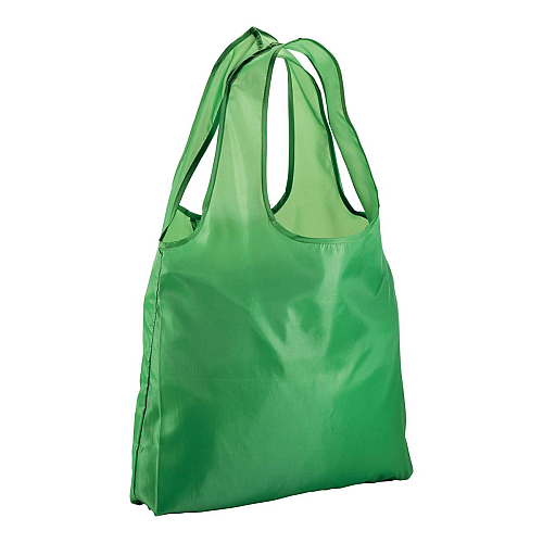 190t polyester foldable shopping bag with gusset and long handles 1