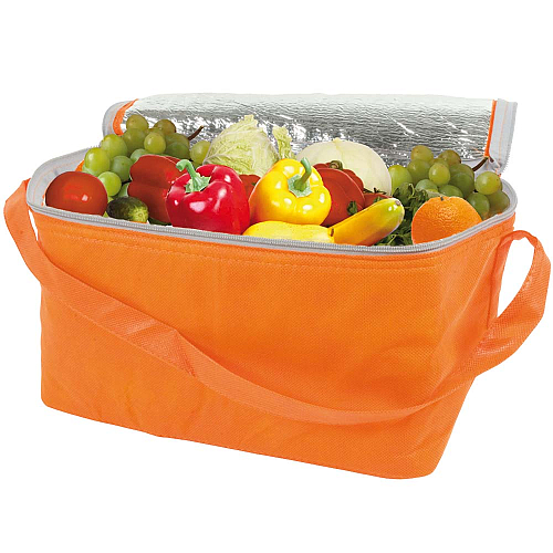 Non-woven fabric cooler bag with silver interior 3