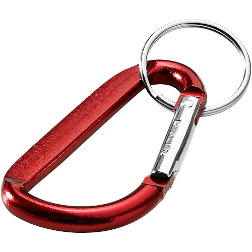 Timor recycled aluminium carabiner keychain 1