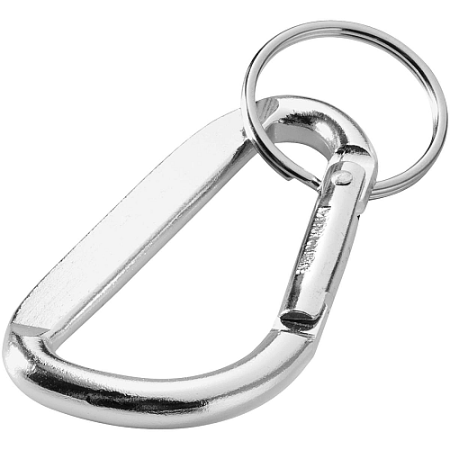 Timor recycled aluminium carabiner keychain 1