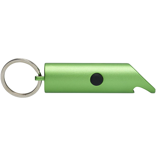 Flare RCS recycled aluminium IPX LED light and bottle opener with keychain 4