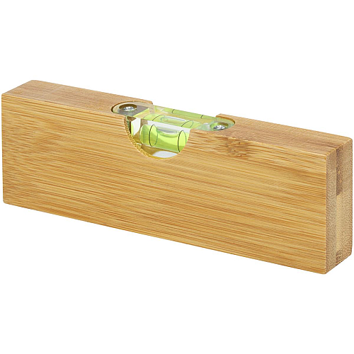 Flush bamboo spirit level with bottle opener 1