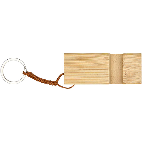 Bosona bamboo phone holder with keychain 3