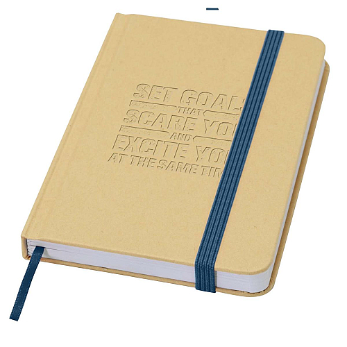 Reed A6 recycled hard cover notebook with plain pages 2